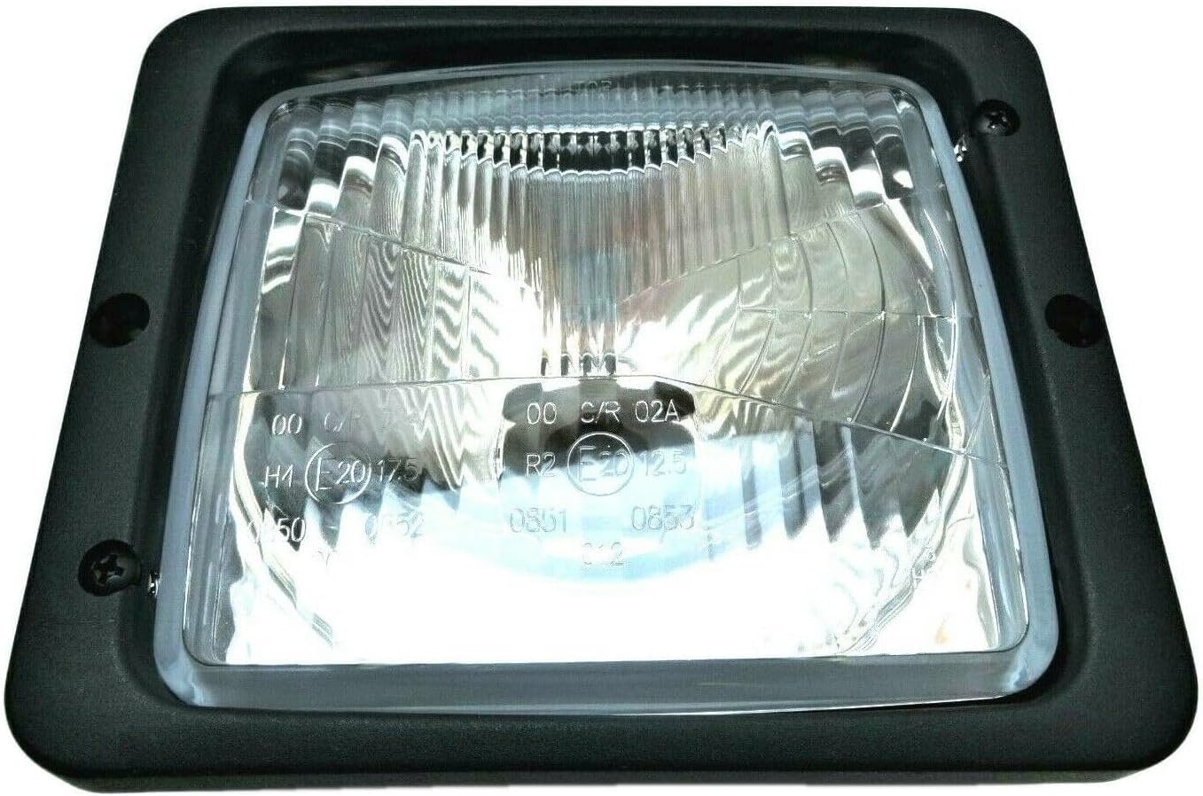 2x fari anteriori fendi luce di posizione anabbagliante per trattore Atlas Zetor con lampadine H4 e connettori (3 funzioni - H4 - con connettori)