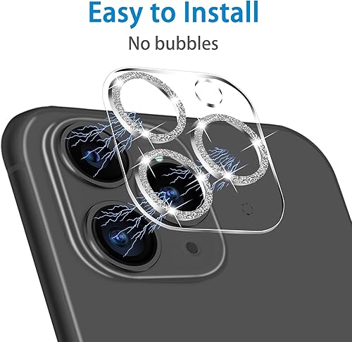 Miniatura 5 de Paquete de 3 protector de lente de cámara de vidrio templado Dengduoduo para iPhone 11 Pro de 5.8 pulgadas y iPhone 11 Pro Max de 6.5 pulgadas,