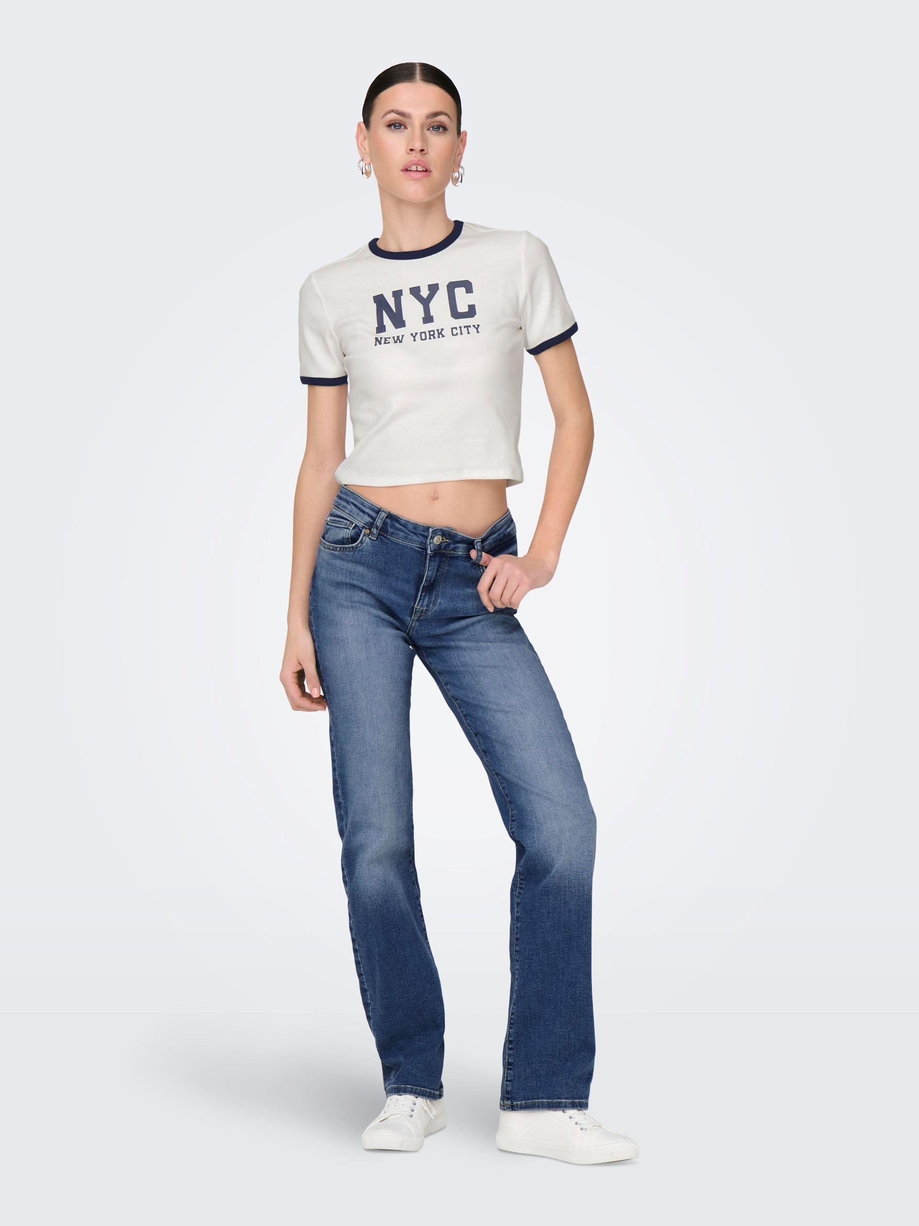 ONLY - Onlalicia Reg Strt DNM Dot879 Noos, Jeans Donna