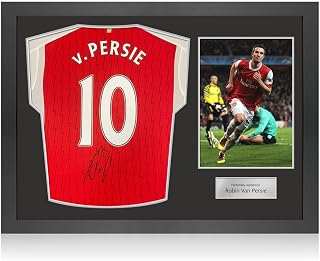 Robin Van Persie Arsenal 2023-24 Signed Jersey In Frame