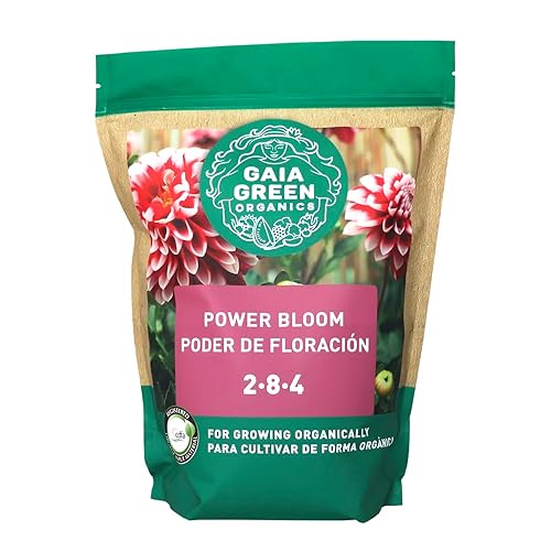 Miniatura 3 de Gaia Green Bundle 2-8-4 Power Bloom y 4-4-4 fertilizantes orgánicos multiusos nutrientes vegetales (tinas de 4.4lbs) y un par de guantes de