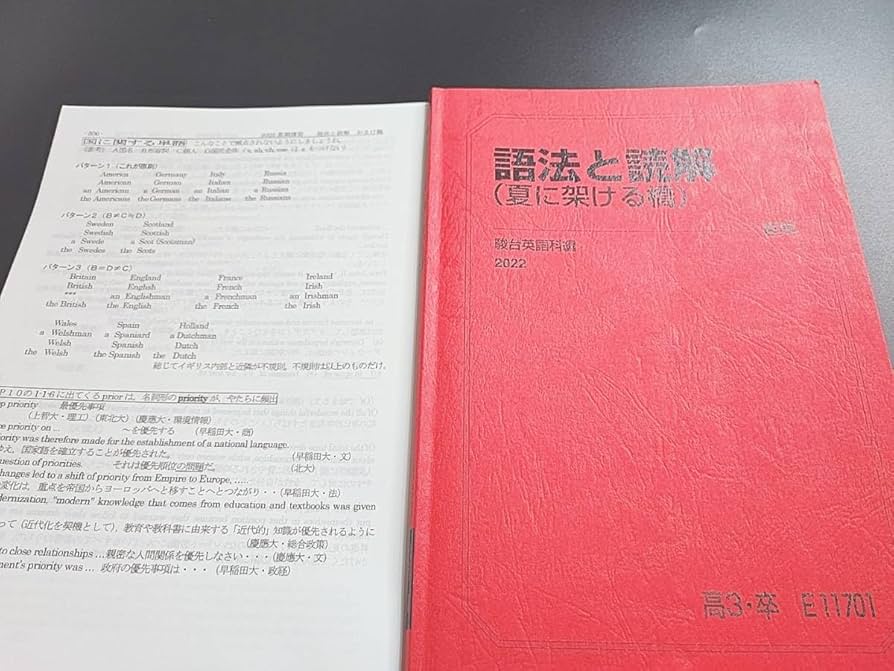 語法と読解　駿台 語法と読解(夏に架ける橋) | つみれパパの医学生日記