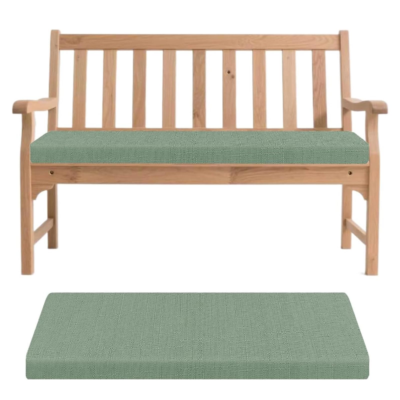 Coussin de banc lavable et amovible avec revêtement antidérapant