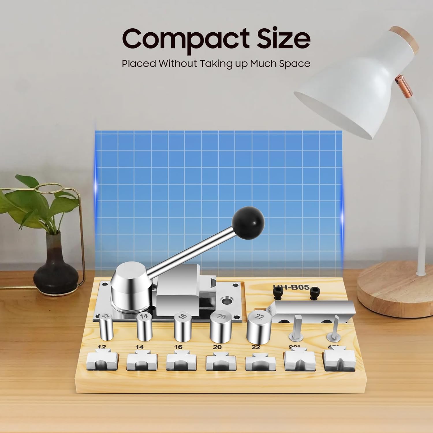 Synaiolma Multi-Functional Ring Bending Machine, Multiple Sizes Molds Ring Maker,Jewelry Making Bender Tool Kit for Soft Metals Less Than 3mm Thick,Wood Color.