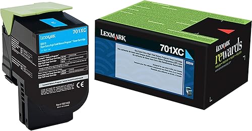 Lexmark Cartucho de tóner cian de alto rendimiento 70C1XC0