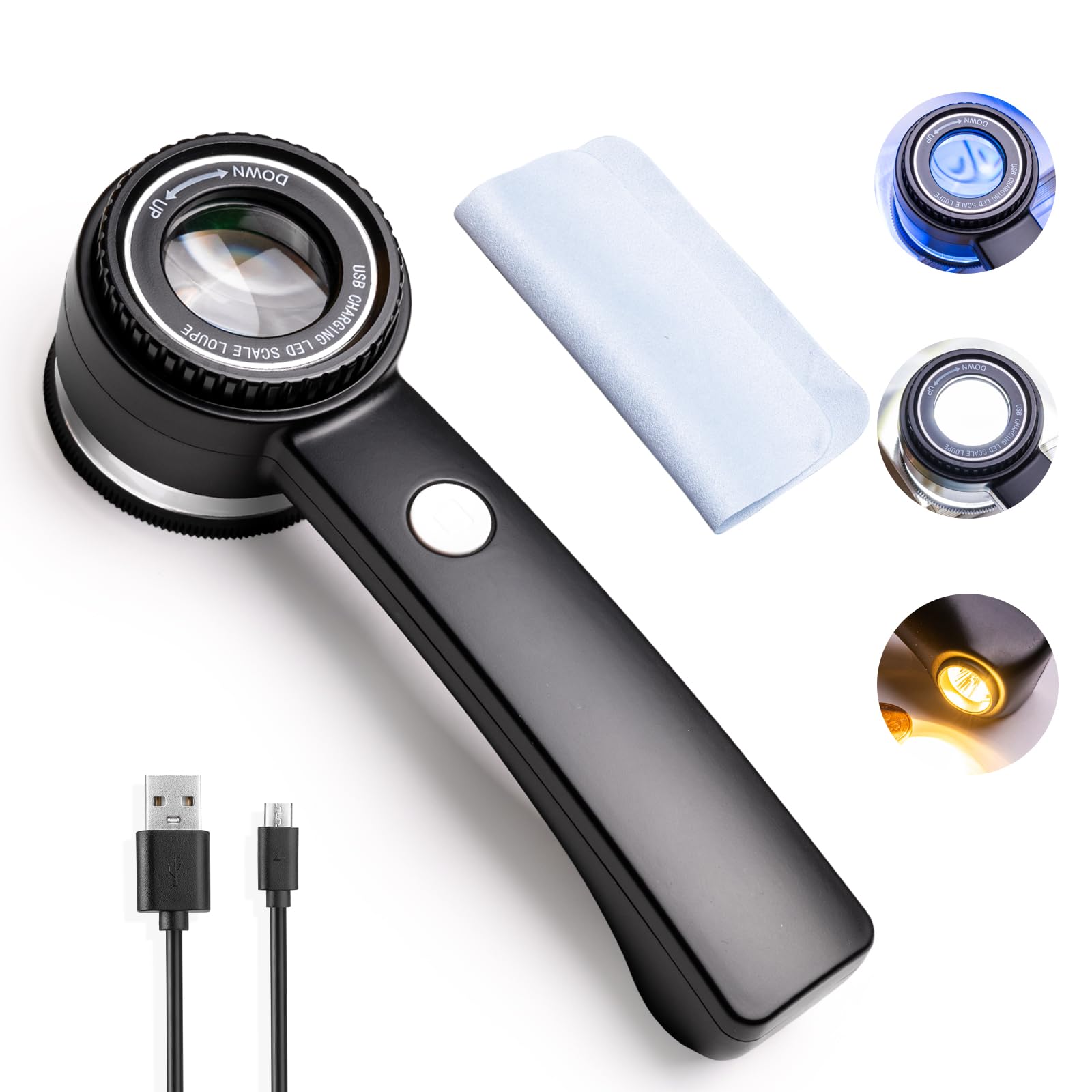Loupe de poche 60x pour bijoux et pièces de monnaie