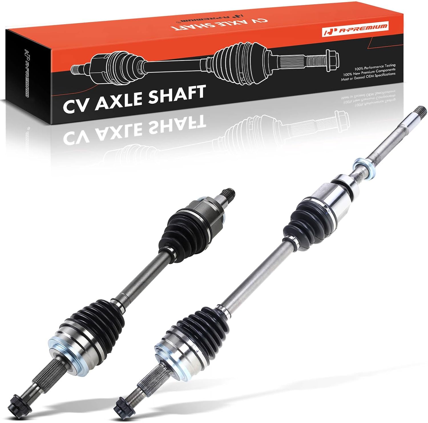 A-Premium Pair (2) Front CV Axle Shaft Assembly Compatible with Toyota RAV4 2006-2012 V6 3.5L, 4WD Only, Driver and Passenger Side, Replace# 4341042200