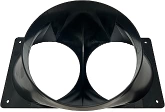 Tinker3D Antminer S19 T19 S17 T17 Double Fan Shroud 6 Inch Outlet to 2X 4 Inch Round ASIC Miner Air Cooling Duct 2X 120mm USA Made (1)