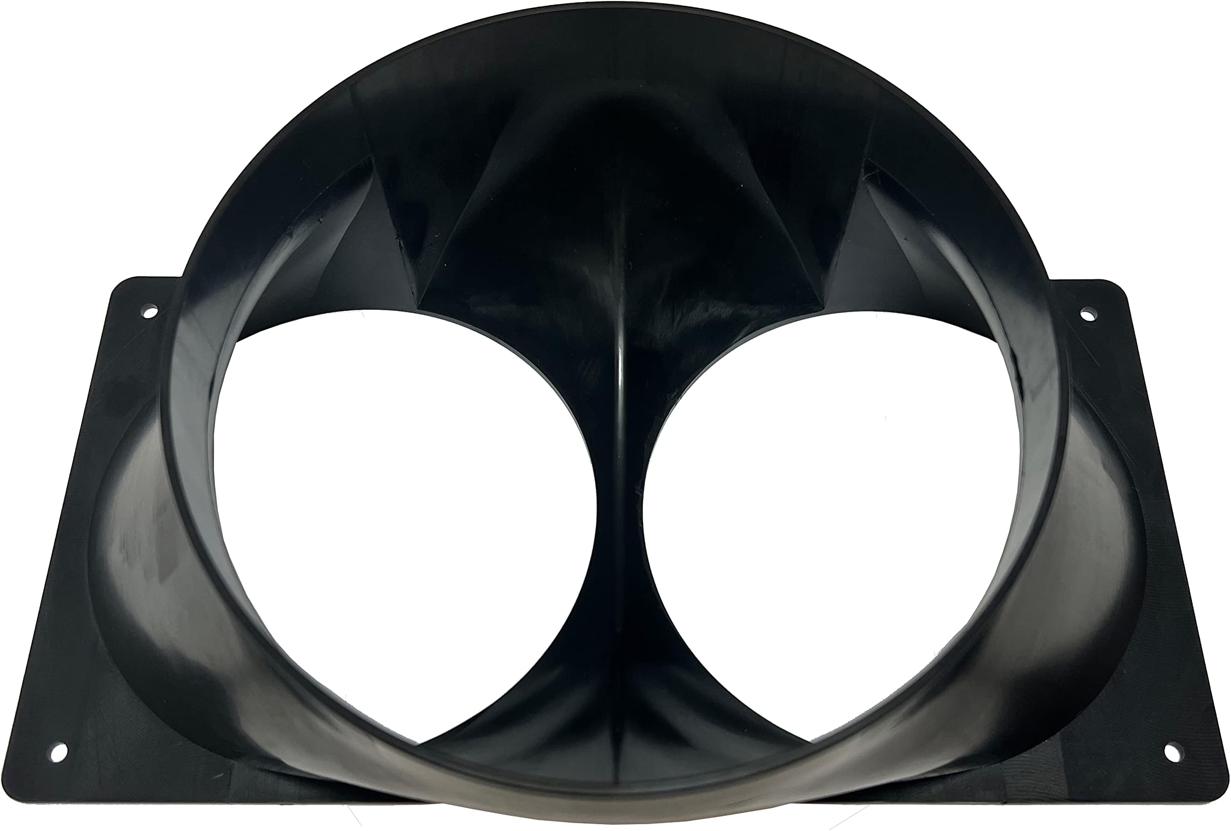 Tinker3D Antminer S19 T19 S17 T17 Double Fan Shroud 6 Inch Outlet to 2X 4 Inch Round ASIC Miner Air Cooling Duct 2X 120mm USA Made (10)