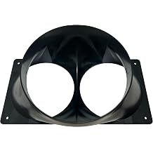 Antminer S19 T19 S17 T17 Double Fan Shroud 6 Inch Outlet to 2X 4 Inch Round ASIC Miner Air Cooling Duct 2X 120mm USA Made 1