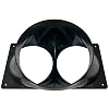 Tinker3D Antminer S19 T19 S17 T17 Double Fan Shroud 6 Inch Outlet to 2X 4 Inch Round ASIC Miner Air Cooling Duct 2X 120mm USA Made 1