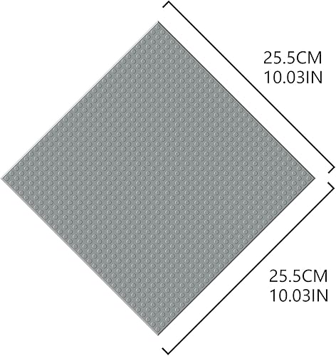 Miniatura 2 de EKIND Platos de ladrillo de construcción autoadhesivos, placas base de 10 x 10 pulgadas con adhesivo para ladrillos de juguete, actividades STEM y