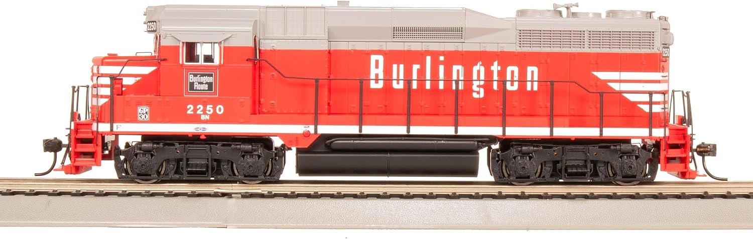 Broadway Limited 9134 EMD GP30, BN 2250, CBQ Chinese Red w/BN Patch, Paragon4 Sound/DC/DCC, HO Scale