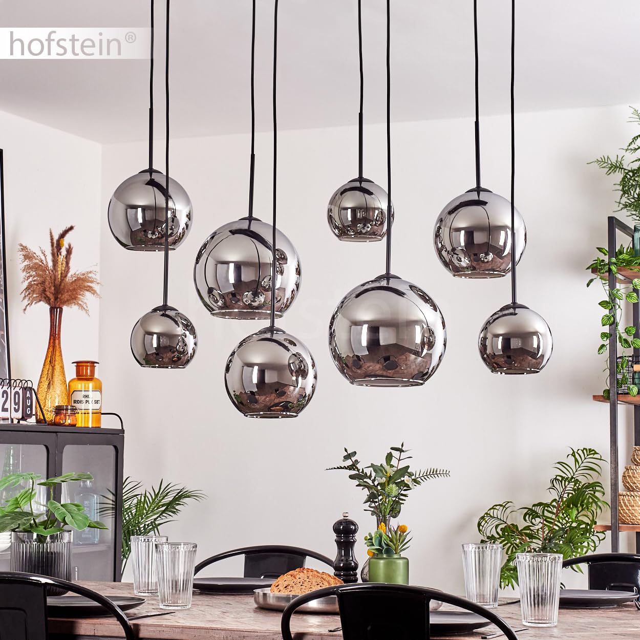 WOOOD Tirsa Hanglamp - Metaal - Zwart/Brass - 46x20x20