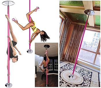 Amazon | 家庭用自立式シリコンダンスポール、スピニング