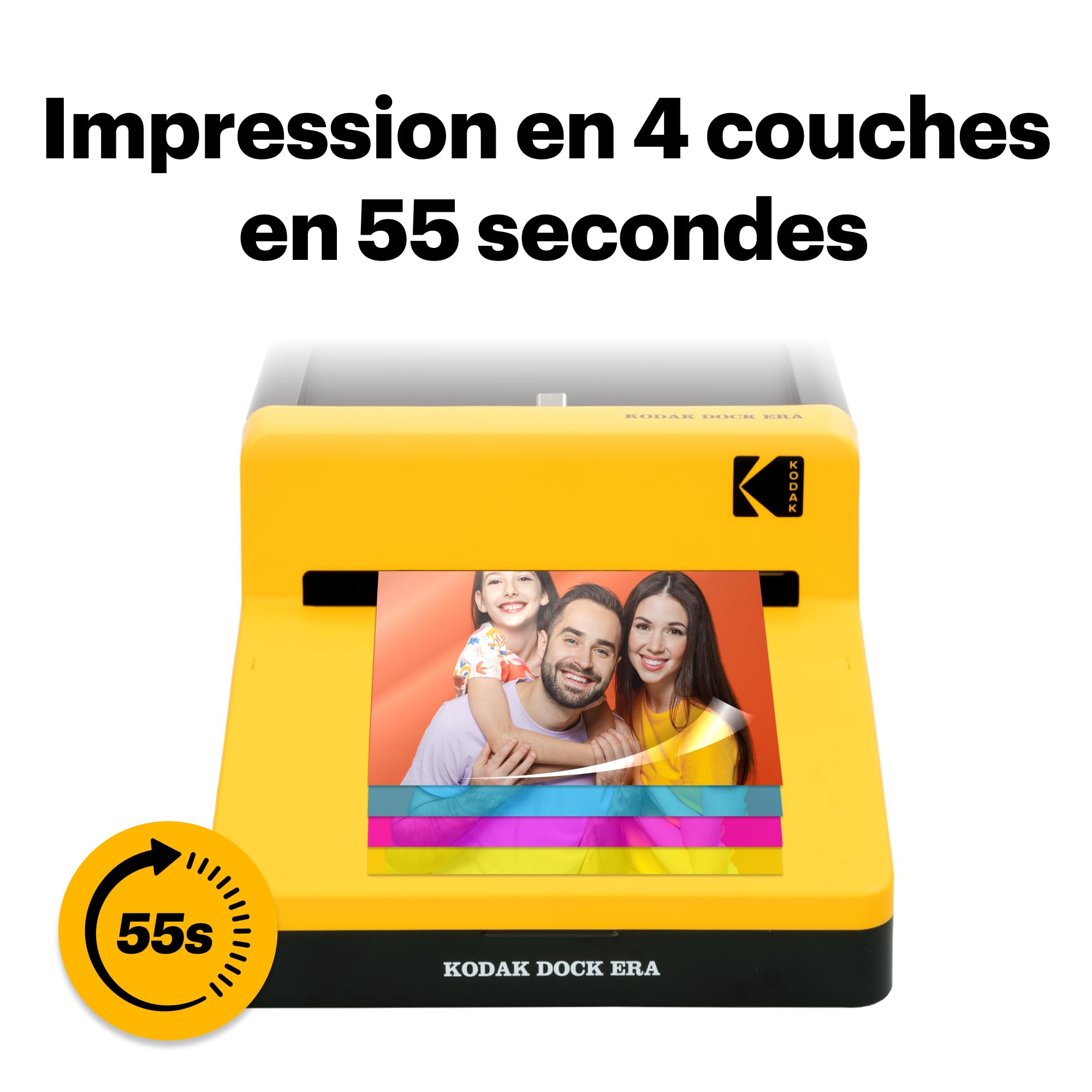 KODAK Dock Era Imprimante Photo 10x15cm avec Dock, 10 Feuilles