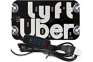 Flashing Led Light Signs for Cars, USB-Powered LED Sign Decal Stickers