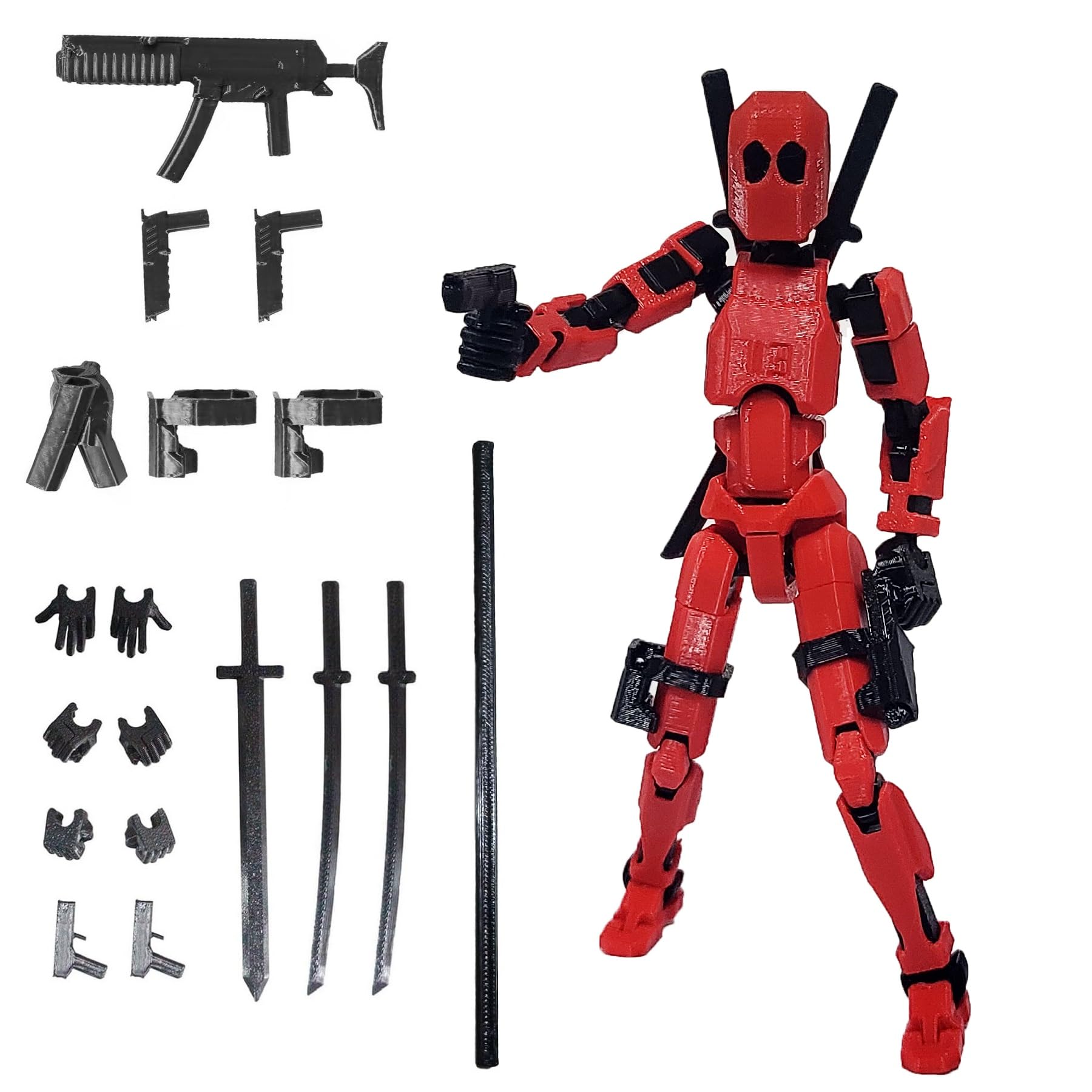 Sponsored Ad - Assembly Completed T13 Action Figure, Titan 13 3D Printed Action Figure, 3D Printed Titan13, Assembled Dummy 13 Lucky 13 Toy Figure