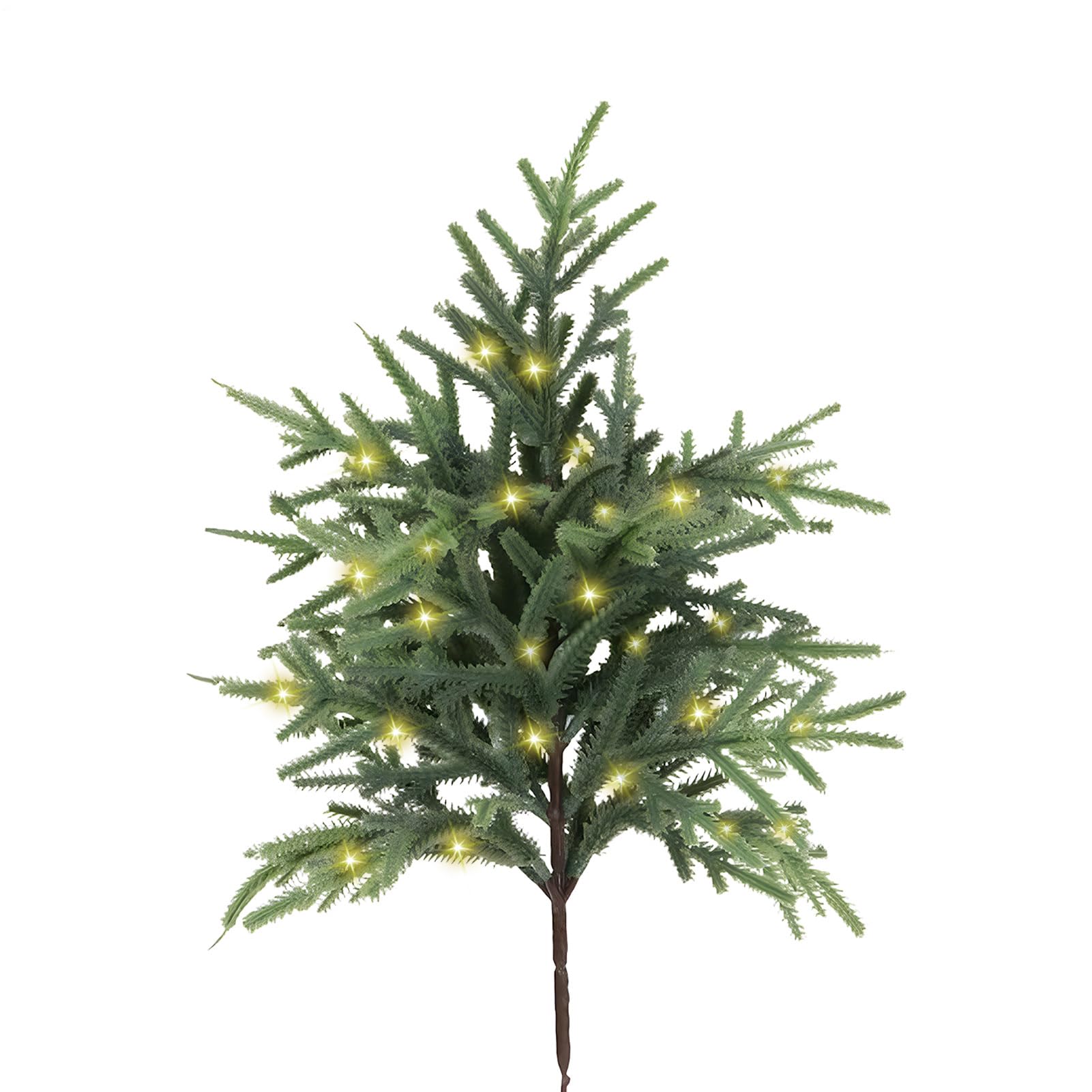 Branches de pin artificiel avec LED pour décoration de Noël