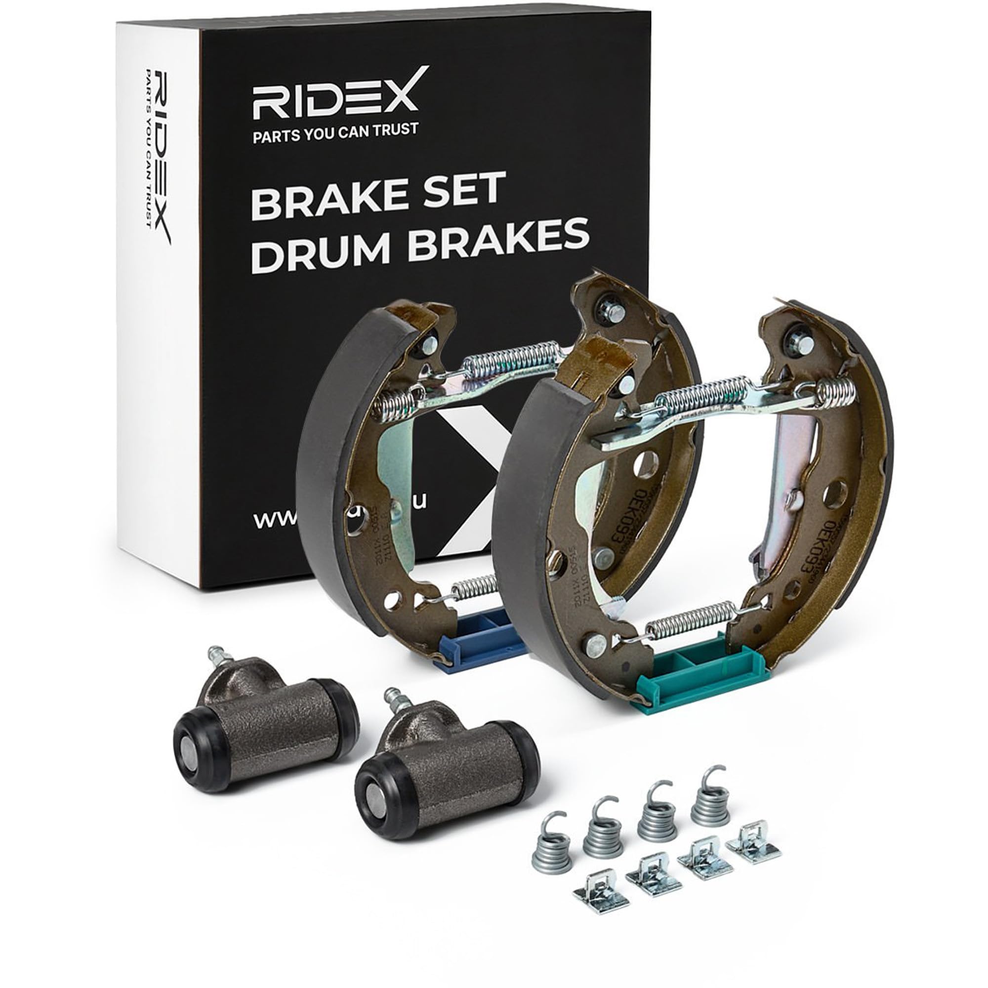 RIDEX 3859B0323 Kit frenos disco de tambor Trasero con accesorios