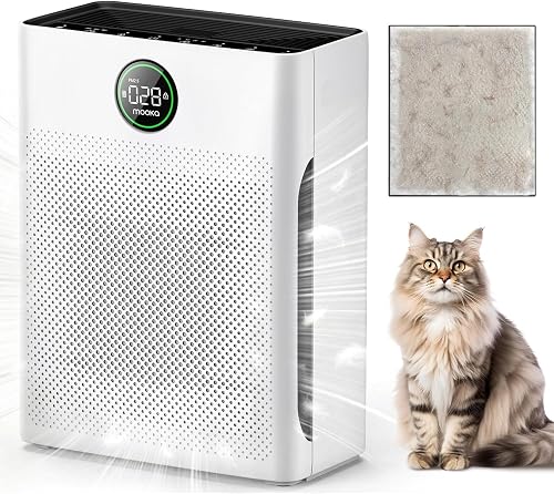 MOOKA PR1 White Air Purifiers for Home Large Room 2200sq.ft