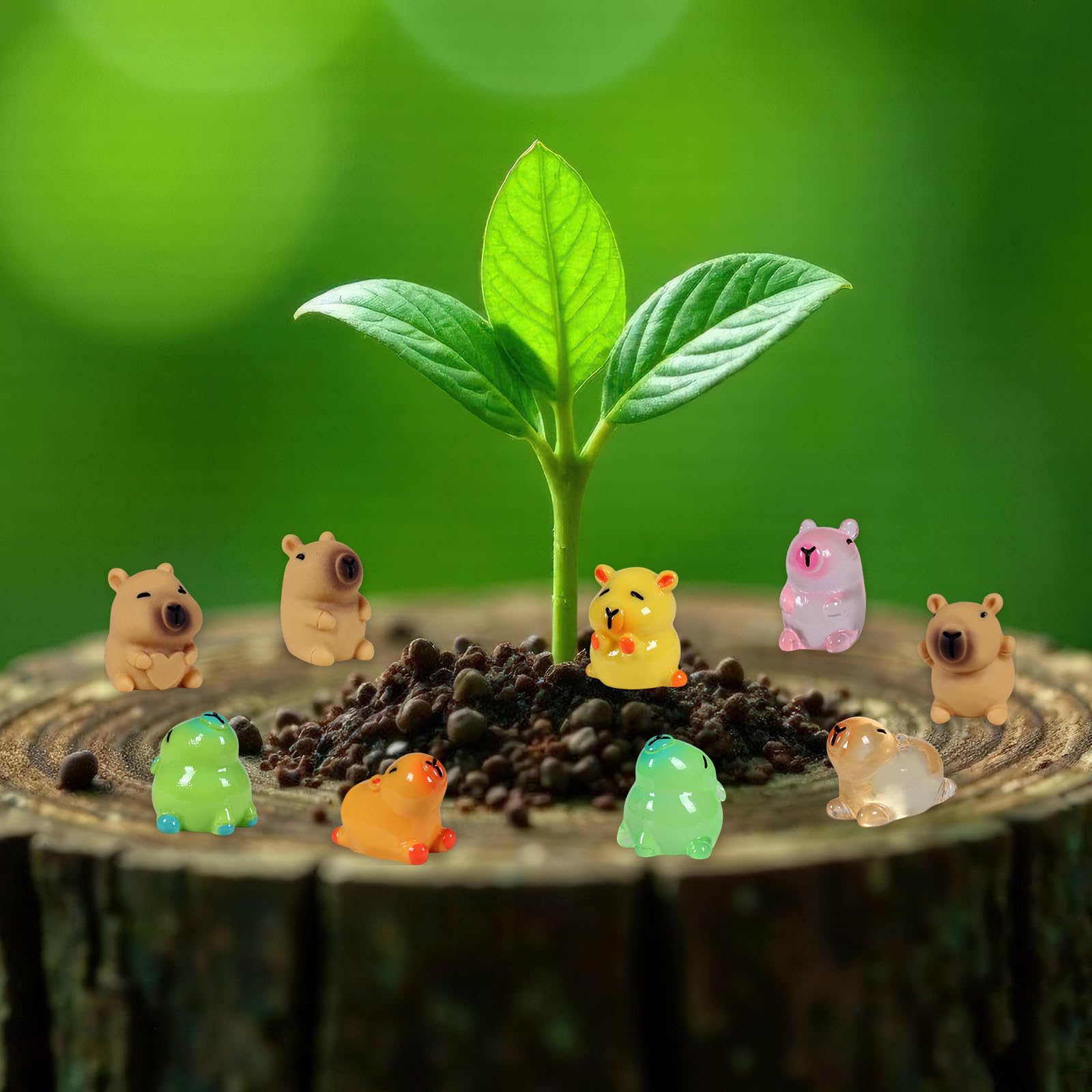 DASHUAIGE 24 Pcs Mini Capybara Figurines - Image 3