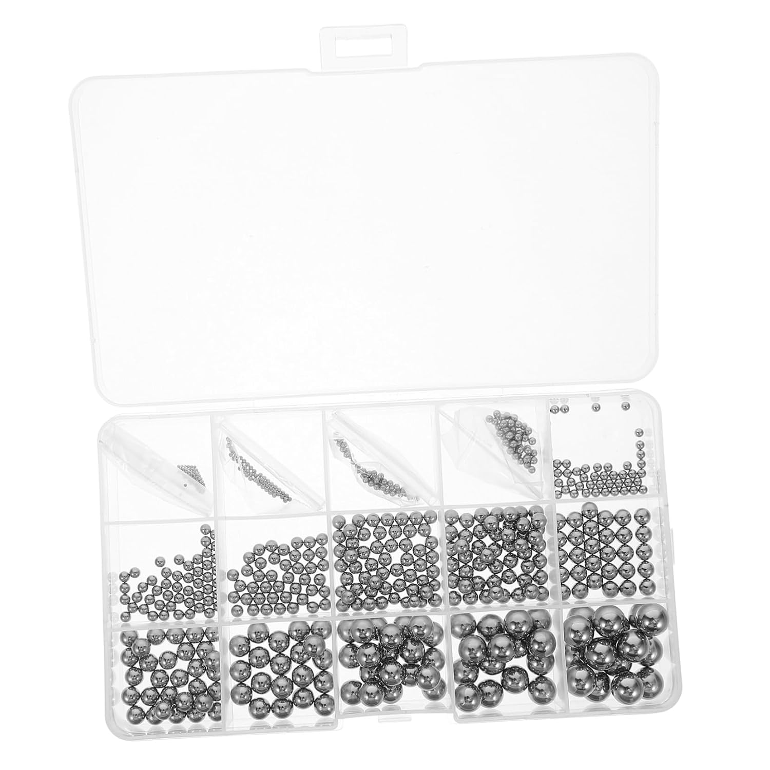 ABOOFAN Assorted Stainless Steel Balls 1.0-10.0mm Ball Assortment Kit High Precision