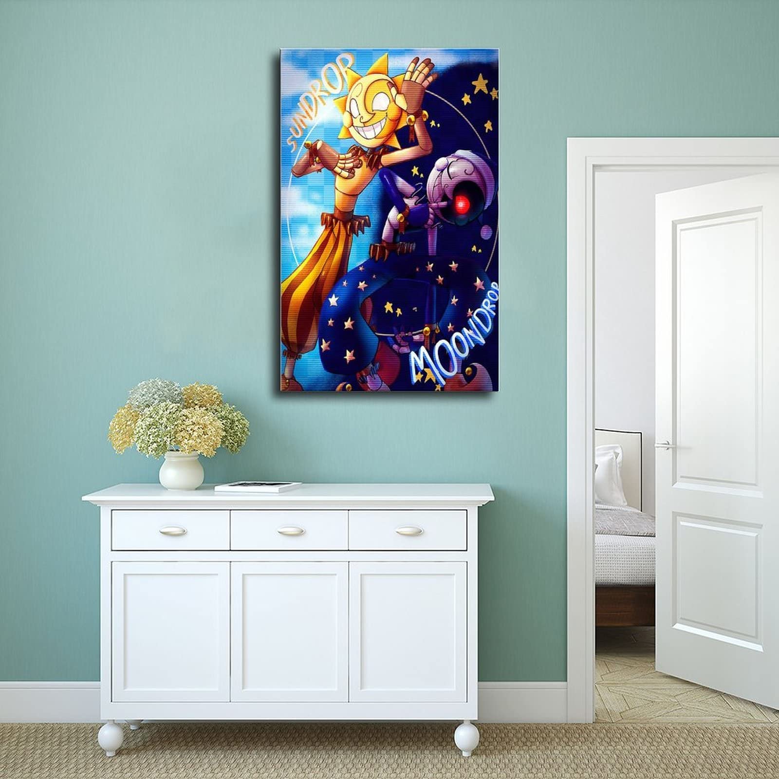 Poster Sur Toile Oondrop FNAF - Décoration Urale Pour Salon, Chabre