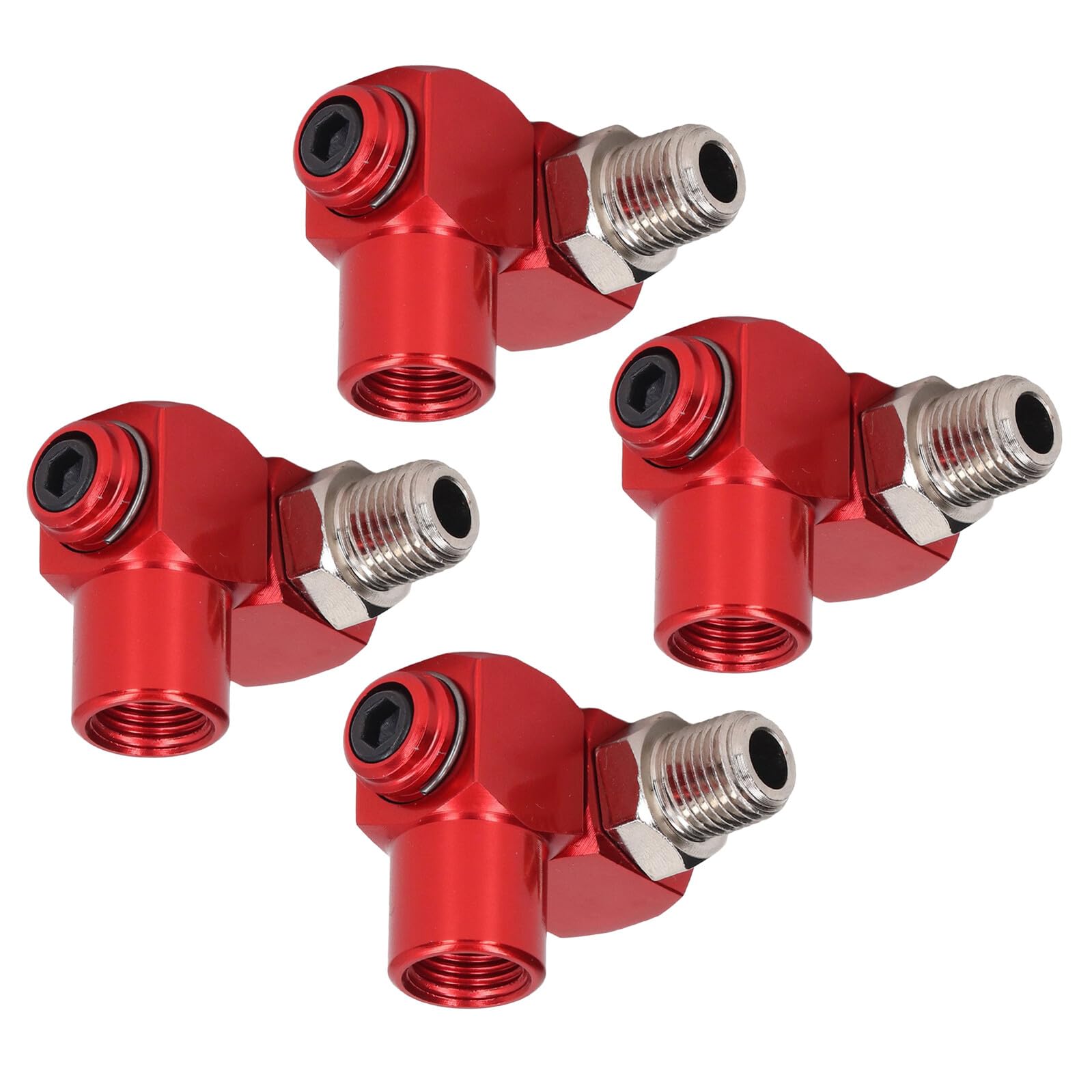 Raccord pivotant pour tuyau air contre entortillement adaptateur rapide pneumatique 4pcs