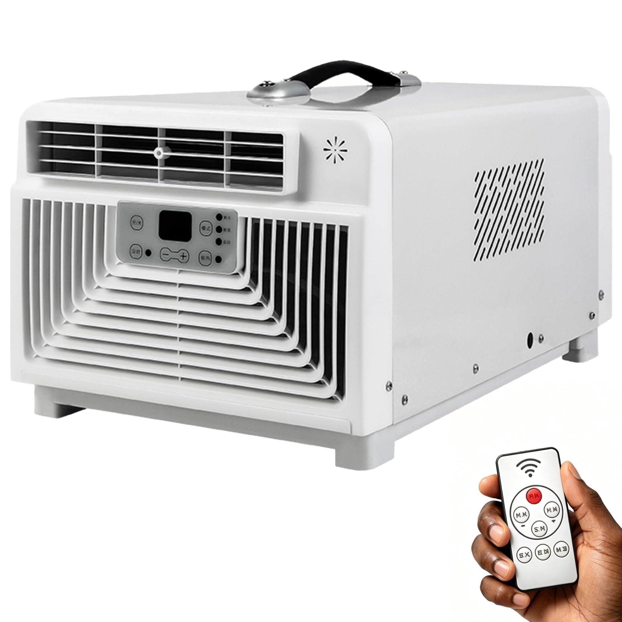 4-in-1 Portable Camping AC Unit (Cool/Fan/Dry/Sleep) – 3400 BTU 42dB Ultra-Quiet Tent Air Conditioner, 300W Low Power Consumption, Small Compact AC for Van Life, Truck, Night Use