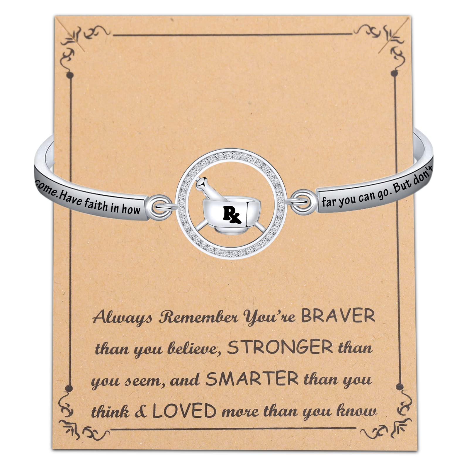 BNQL Pharmacist Gifts Necklace Rx Gift Pharmacy Tech Gifts Pharmacy Technician Jewelry Pharmacist Graduation Gifts
