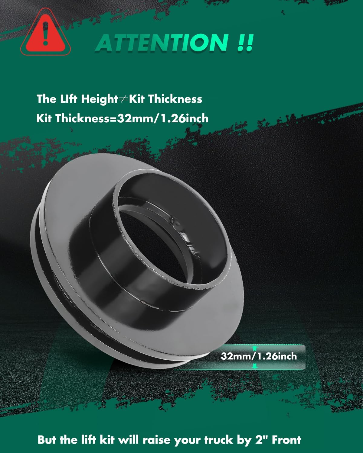 SCITOO 2 inch Front Leveling lift kit for Chevrolet 1999-2007 Lift Strut Spacer Compatible for Chevrolet for Silverado 1500 4.3L 1999-2006 Front Lift Spacers
