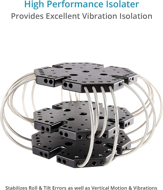 PROAIM Air-Wave Camera Vibration Isolator Arm for 3-Axis Gimbals | Supports 515kg payload with micro-adjustable springs, dampers, and 3850mm speed rail compatibility