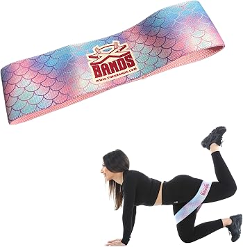 The X Bands Exercise Resistance Bands - Non-Slip Extra Thick Fabric Hip Loop Booty Bands - 20, 30, 40, 50 lb - Fitness Workout for Legs, Butt Training, Stretching, Yoga