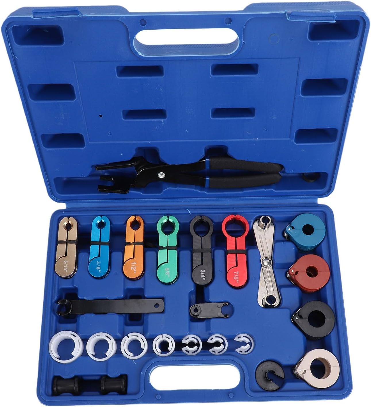 AMONIDA Fuel Line Disconnect Tool Set Efficient Quick Disconnect Kit Fit for Ford Fit for Ranger Explorer 4.0L V6, Heavy Duty Fuel Line Remover Kit for Automotive Maintenance