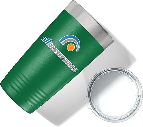 Miniatura 46 de Vaso personalizado de 20 onzas (17 colores) impreso aislado de acero inoxidable con recubrimiento en polvo con tapa, artículos promocionales