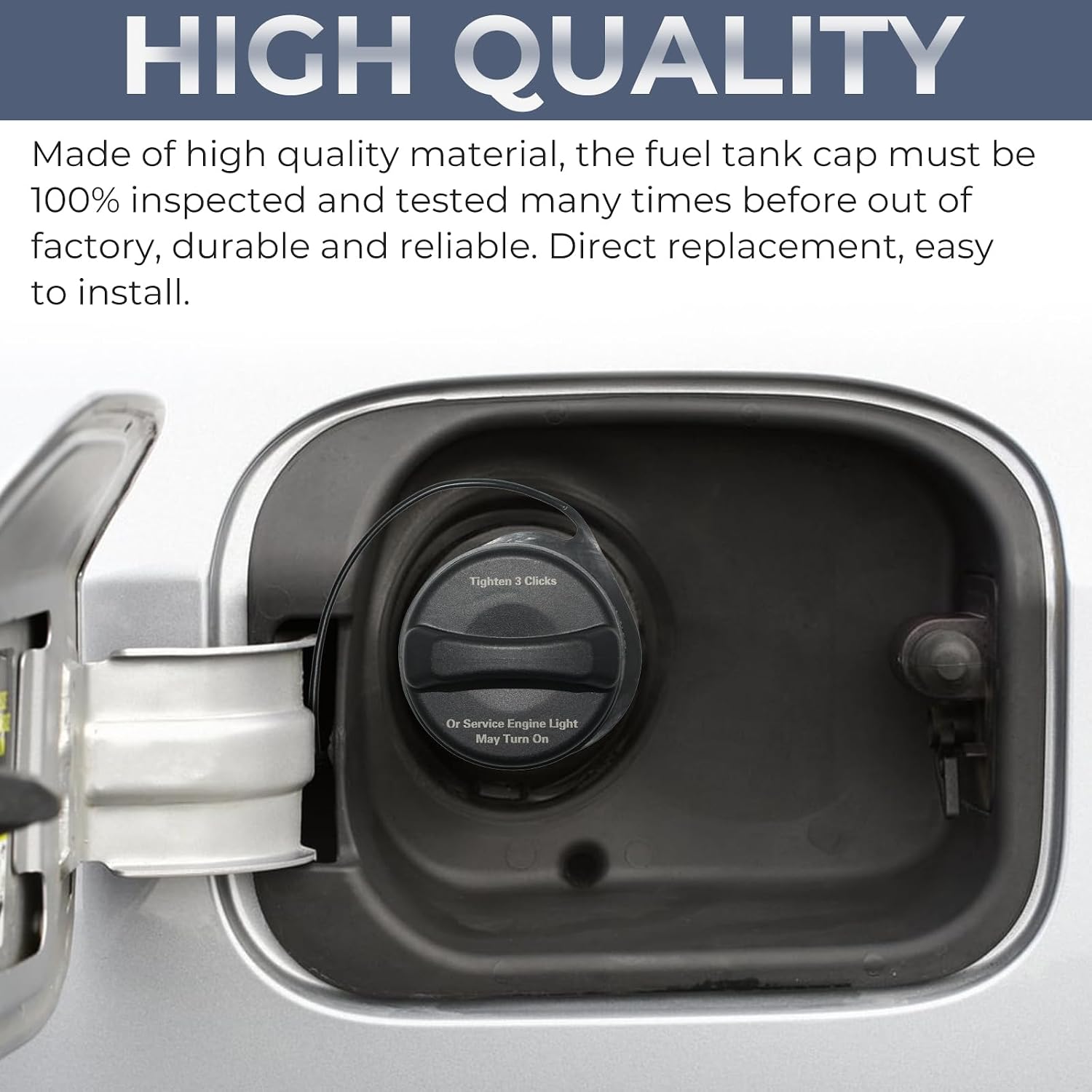 Gas Cap, Fuel Cap for 2004-2011 Chevy Chevrolet Silverado 1500 2500 3500, Tahoe, Suburban, Avalanche, GMC Sierra 1500 2500 3500, Yukon/Yukon XL, Buick Enclave, Cadillac Escalade, Saturn Outlook, GT330