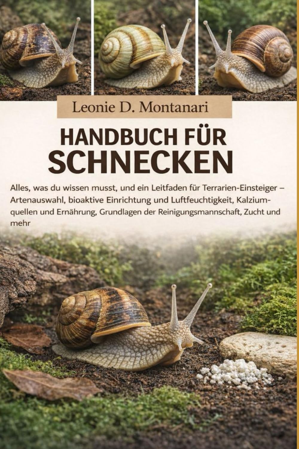 HANDBUCH FÜR SCHNECKEN: Alles, was du wissen musst, und ein Leitfaden für Terrarien-Einsteiger – Artenauswahl, bioaktive Einrichtung und ... der Reinigungsmannschaft, Zucht und mehr