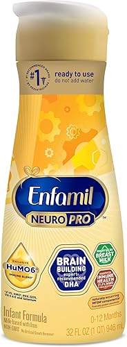 Enfamil NeuroPro - Fórmula para bebés, MFGM* Beneficio de 5 años, Omega-3 DHA para fortalecer el cerebro recomendado por expertos, mezcla exclusiva