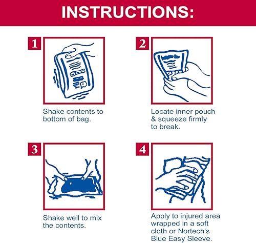 Miniatura 3 de InstaKool - Paquete frío instantáneo, grande: 6 x 8 pulgadas - 24/estuche