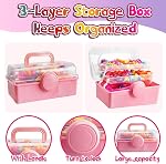 Snap Pop Toy Beads Kits - 850PCS Arts and Crafts Toys for Kids, Necklace Bracelet Ring Hairband Creativity Snap Set Holidays Christmas Birthday Gifts Jewelry Making Kit for 3 4 5 6 7 8 Year Old Little Girls