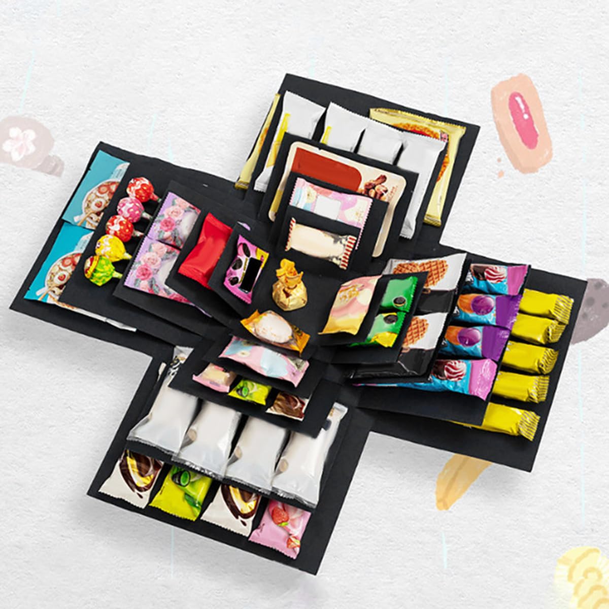 Amazon.co.jp: サプライズボックス 5層 プレゼントボックス 飛び出す