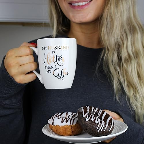 Miniatura 3 de Lillian Rose Taza de café Funny My Husband is Hotter than my Coffee