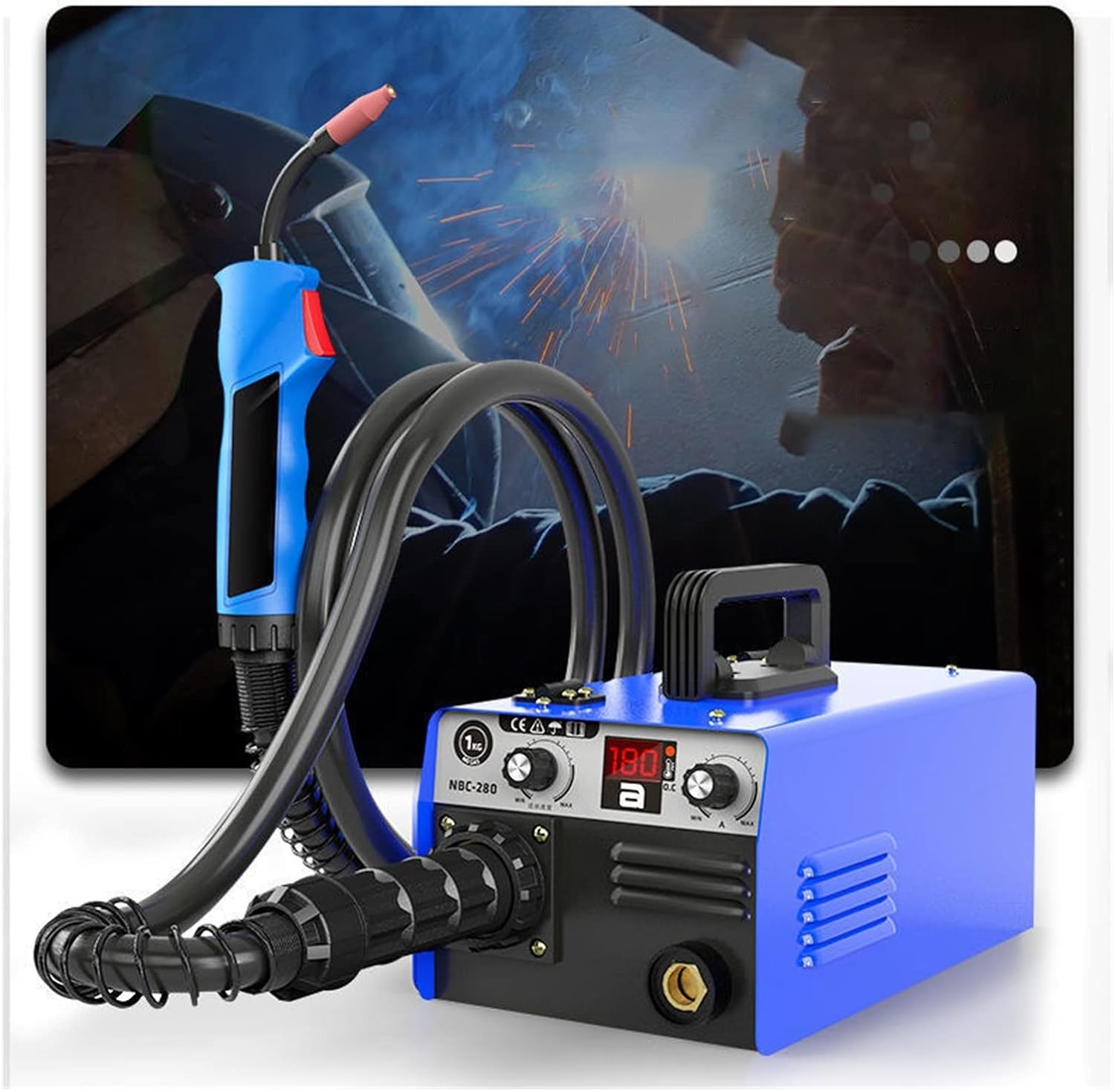 Gas Welding Carbon Dioxide Gas Shielded Welding Machine Integrated Machine Small Two Welding Machine Home Gas-free,DIY Tools