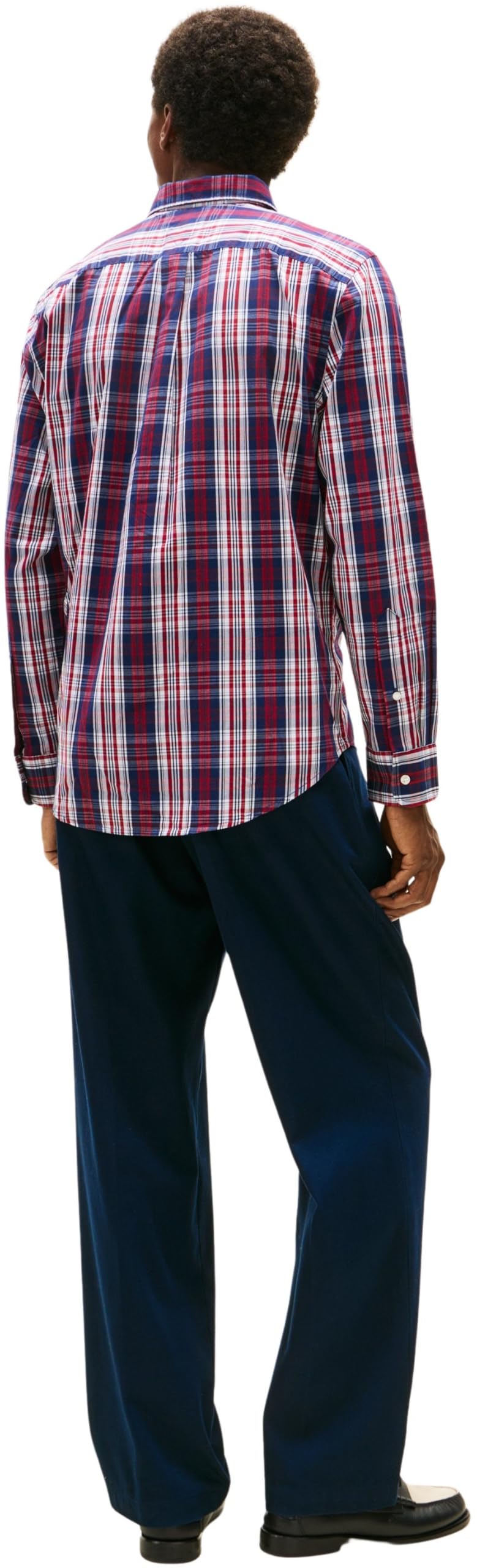 Tommy Hilfiger Koszula L/S Mężczyźni Flex Poplin Medium Check Shirt Mw0mw41712