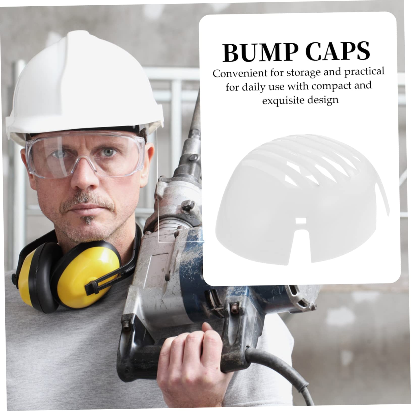 Mikikit 4stücke Bump Cap Insert Für Kopfschutz Atmungsaktiver Inneneinsatz Für Baseballmützen Und Sicherheitshelme Für BAU Und Wartungsarbeiten Schutz Vor Stößen Und Verletzungen