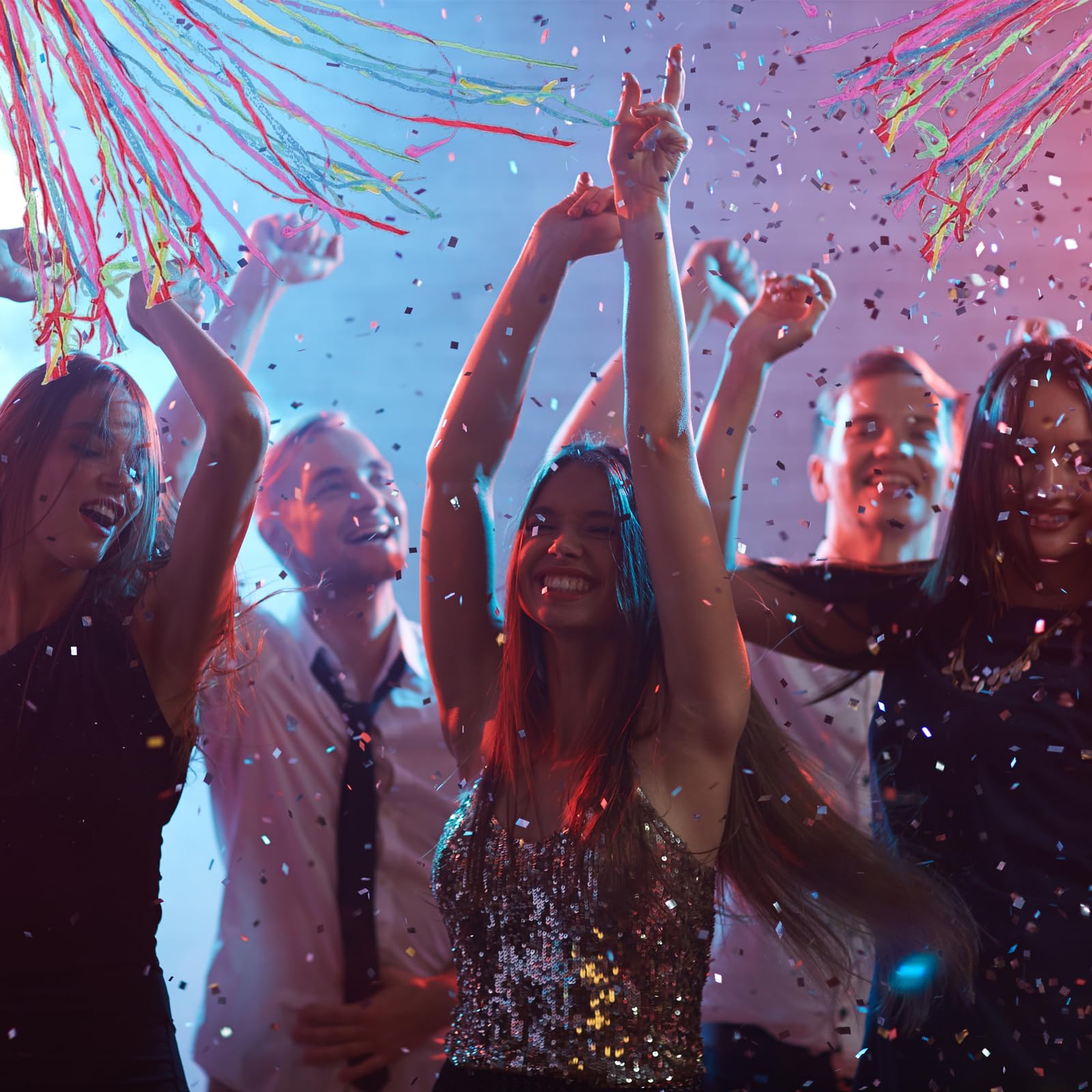 12 pezzi Bomba Stelle Filanti per Coriandoli Compleanno Matrimonio Natale e San Valentino