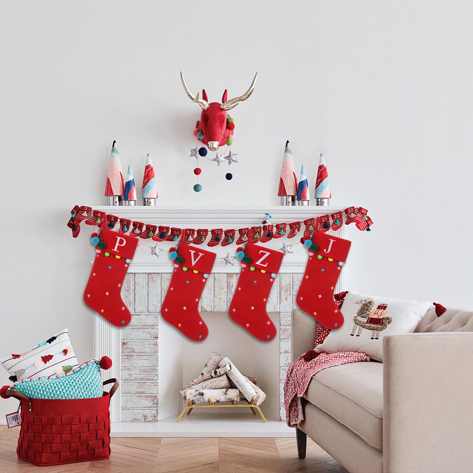 CALZE NATALIZIE PERSONALIZZATE Deluxe Calze Di Lusso REGALO DI NATALE