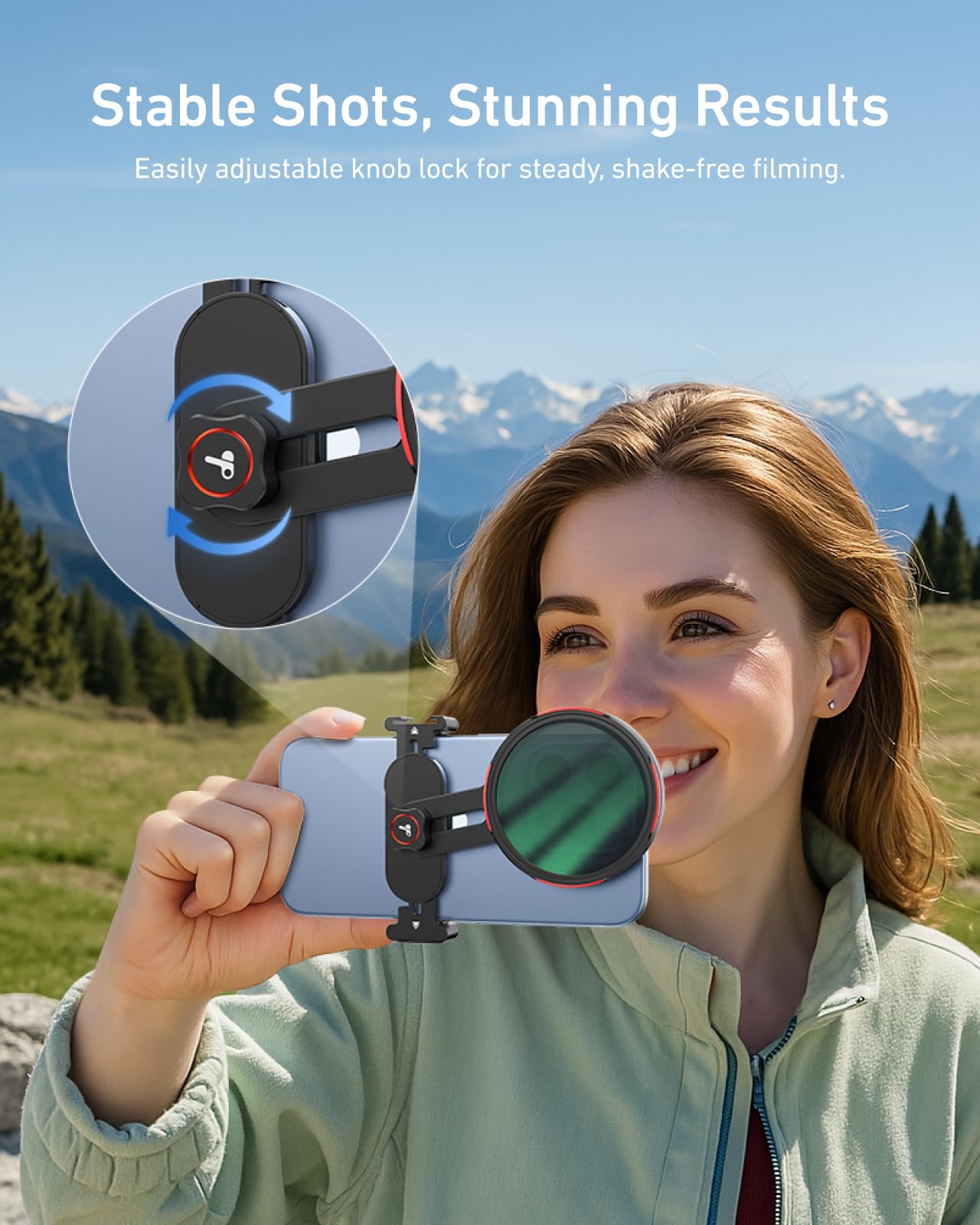 TELESIN 67mm Variabler ND2-32 Telefonobjektiv-Filter, DSLR-Kameraobjektiv, Mehrschichtiges Nano-vergütetes Glas, AR&AF-Beschichtung, Reduziert Reflexionen, Schutz vor Wasser und Fingerabdrücken