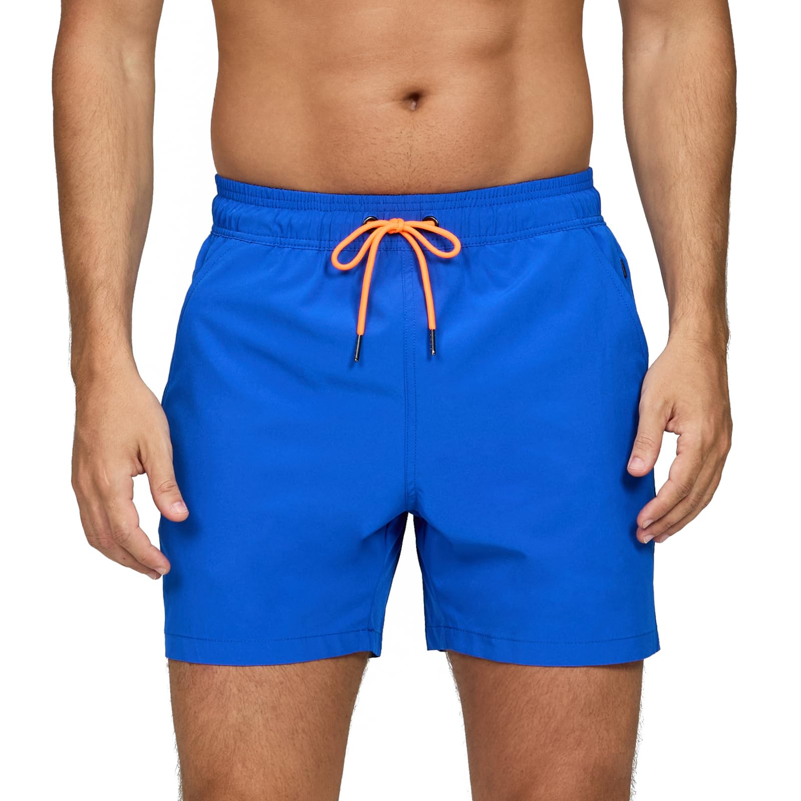 Vorvowry Badehose Herren Badehosen Schnelltrocknend Schwimmhose Atmungsaktiv Badeshorts mit Meshfutter und Versteckte Reißverschlusstasche Bademode Männer Boardshorts